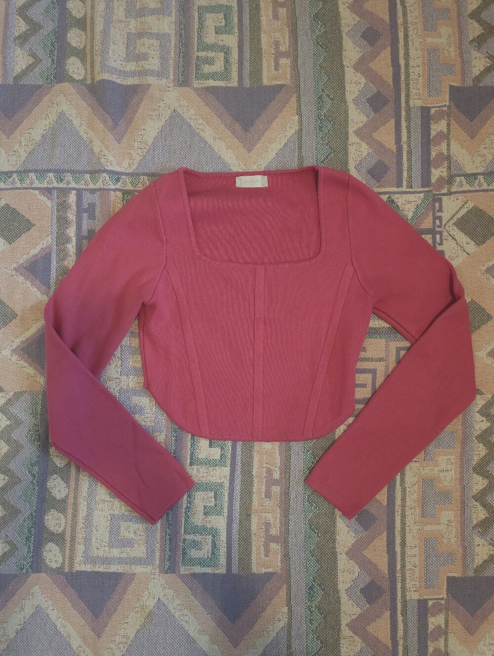 Altard State Long Sleeve Cropped Corset Size Medium